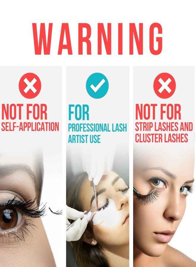 STACY LASH Sensitive Eyelash Extension Glue 0.34fl.oz/10ml / 5-6 Sec Drying time/Retention – 4-5 Weeks/Professional Black Adhesive/Lash Tech Supplies Includes Glue Ring - Image 2